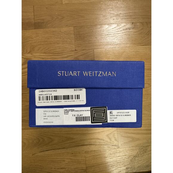 Stuart Weitzman Sofia Slingback in Clay Size 7.5 NWT MSRP: $495 - Picture 7 of 7